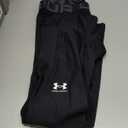 Under Armour Men's HeatGear Armour Leggings (X-Large Tall, Black (001)/Pitch Gray)