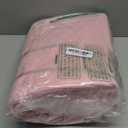 95L Extra Large Blanket Basket, 24" x 16.9" x 14.2" Woven Storage Basket for Living Room, Rectangle Nursery Blanket Storage for Toys, Towels, Dirty Clothes (Pink)