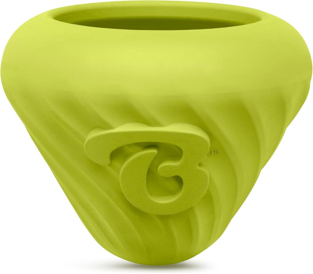 Benebone Natural Rubber Cone Interactive Enrichment Treat Dispensing Dog Toy - Slow Feeder - Great for Meals and Boredom (1 Pack)