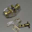 goldenwarm Gold Door Knobs Interior, Brushed Gold Door Knobs Square Privacy Door Knob for Bedroom Bathroom, Modern Heavy Duty Interior Doorknobs - 6 Pack Zinc-Alloy