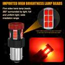 1157 LED Bulb Red, BAY15D PY21W 7507 LED Brake Light Bulbs Super Bright for Rear Brake Lights and Tail Lights, 2 Pack