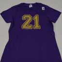 Number #21 Sports Jersey Yellow Purple Favorite Lucky Number T-Shirt, Purple, Small