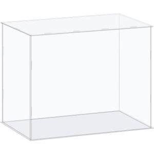 MECCANIXITY Acrylic Display Case Box Clear Dustproof Protection Showcase 16.1x6.3x10 Inch for Collectibles Display