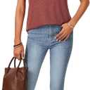 Rooscier Women's Tank Tops Summer Sleeveless V Neck T Shirts Casual Loose Fit Basic Tee (XS)