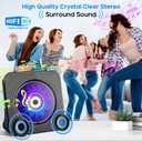 Desktop CD Player with Speakers, CD Players for Home, Portable CD Player with Bluetooth Hi-Fi Stereo Sound,Remote Control,Supports CD/Bluetooth/FM Radio/U Disk/AUX/Timer/Repeat,Black