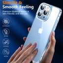 SPIDERCASE Designed for iPhone 13 Pro Max Case, [Crystal Clear Not Yellowing],with 2 Pcs [Tempered Glass Screen Protectors+Camera Lens Protectors] Slim Thin Phone Case, Clear