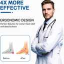 2Pairs Plantar Fasciitis Heel Cups Inserts,Heel Cushions for Plantar Fasciitis,Heel Pain,Shock Absorption Orthotic Inserts for Relieves Foot Pressure.