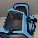 Cat Carrying Case - Pet Carrier Airline Approved, Protable and Breathable Pet Travel Carrier Removable Fleece Pad, Collapsible Cat Carrier Dog Carrier for Medium Cats Small Cats Dogs(X-Large, Blue) (20.0"L x 13.0"W x 13.0"H)