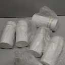 Mimorou 6 Pcs 7.48 Inch Thanksgiving Vases for Centerpieces Mason Jars with Twine Bow Galvanized Metal Flower Vase Rustic Vintage Farmhouse Tin Bucket for Wedding Home Table (White)