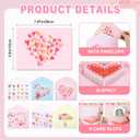 5 x 6 Sets Pop Up 3D Valentine's Day Gift Card Holders 3D Red Pink Candy Hearts Greetings Cards with Envelopes for Him Her Coworkers Teacher Sweet Day Wedding Bridal Shower Anniversary Birthday