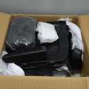 Universal Tractor Seat with Headrest, Adjustable Backrest, Armrests and Slide Rail Compatible with Forklifts Excavators Golf Carts Dozers Tractors Lawn Mower (Black)