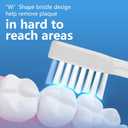 Replacement Toothbrush Heads for Waterpik Complete Care 5.0/9.0, and Compatible with AquaSonic Duo and Home Dental Center Electric Toothbruh, 10 Count(Pack of 1), White