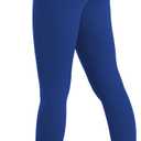 Sunzel Womens Workout Leggings with High Waist Tummy Control (Blue, XL)