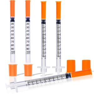 1mL Syringe 31G 1/2 Inch, Individually Wrapped, Pack of 100