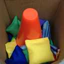 JOYIN 31 PCS 3 in 1 Carnival Games, Easter Ring Toss Yard Set, Bean Bags, Cones - Outdoor Toys for Toddlers & Kids, Children's Indoor Play, Family Fun, Kids Party Cornhole Set, Lawn Games