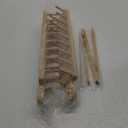 Kigley 4 Pcs Wood Taco Holder Bamboo Taco Tray with Tong Stand with Handle Wooden Rack, Each Holds 8 Soft or Hard Shell for Charcuterie Food Kitchen Gifts Accessories Home