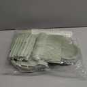 Dandat 350 Pcs Bridal Shower Decorations Baby Shower Party Supplies Include Plates Cups and Napkins Sets with Plastic Forks Knives Spoons for Wedding Birthday (Sage)