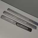 4Pcs Carbon Fiber Car Door Sill Protectors Door Entry Guard Compatible with Toyota Tacoma 4Runner Tundra Rav4 Highlander Sequoia Door Sill Protector Car Accessories -Gray2