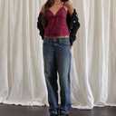 Women Teens Cute Babydoll Tops Y2k Floral Lace Trim Camisole Ruffle Tank Top Summer Flowy Peplum Top Streetwear (S)