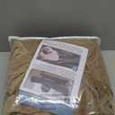 H.VERSAILTEX Sofa Cover 2 Piece T Cushion Armchair Slipcovers Thick Velvet Couch Cover Furniture Protector Stretch T Cushion Sofa Covers for 1 Cushion Couch with 1 Individual T Cushion Covers, Camel