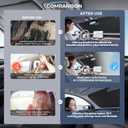 Windshield Sun Shade Umbrella Compatible with Tesla Model 3 2016-2024 2025: Highland Front Car Window Shades - Foldable Model 3 Sunshades Block UV Keep Cool (Thickened-for Model 3 (Blocks 99% of UV & Heat))