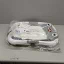 Baby Bathtub, Collapsible Newborn Bathtub for Infant to Toddler 0-24 Months with Soft Cushion and Thermometer,Portable Travel Newborn Tub with No-Slip Feet, Baby Shower Gifts,Grey