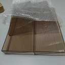 Spice Drawer Organizer, 2 Tier- 2 Pack Amber Acrylic Drawer Seasoning Organizer, Expandable From 11'' to 22'' Kitchen Spice Rack Organizers and Storage for Drawer (Jars not included)