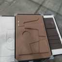 3D Textured Framed Neutral Abstract Wall Art for Bedroom, 3 Piece Modern Artwork for Walls, Minimalist White and Brown Geometric Wall Paintings for Living Room, Dining Room, Lounge Wall Decor 16x24 In (Bold Reliefs)