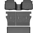 TGBROS Floor Mats for Subaru Outback 2020-2025, All Weather TPE Liners Full Set with Cargo Liner & Back Seat Protector, Non-Slip Black 6PCS