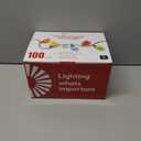 Brightown C9 Christmas Lights Outdoor Waterproof, 66ft Vintage Lights String with 100 Smooth Opaque Bulbs, Plug-in Waterproof Roofline Lights String for Outside Patio Christmas Holiday Decor (Opaque Red and White)