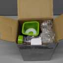 Cheese Grater with Handle, Multifunctional Manual Rotary Cheese Grater - Cheese Shredder Easily Chop Carrots, Potatoes, Vegetables and Fruits and Easy to Clean(Grey green)