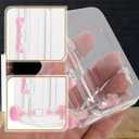 DOITOOL Mini Suitcase Candy Boxes 12 Pcs Clear Plastic Wedding Packaging Boxes Party Favor Storage Containers 3X2X1.5In (Pink)