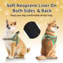 No Pull Dog Harness, Reflective Puppy Harness with Soft Padded Handle, Escape Proof/Quick Fit Adjustable Pet Harness for Small Medium Large Dogs, Easy for Training Walking (Yellow, M)