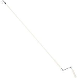 Pickmesh Exterior Roller Shade Universal Crank Wand Replacement Metal Crank Wand Telescoping Skylight Pole with Hook for Exterior Sun Shades Outdoor Indoor Roller up Blinds(Beige)