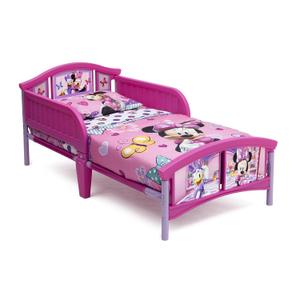 Delta Children Plastic Toddler Bed, Disney Minnie Mouse, 53.94 L x 29.13 W x 26.18 H Inches
