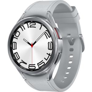 SAMSUNG Galaxy Watch 6 Classic 47mm LTE Smartwatch, Rotating Bezel, Fitness Tracker, Personalized HR Zones, Advanced Sleep Coaching, Heart Monitor, BIA Sensor, Health Insights, US Version, Silver