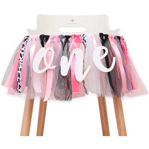 Cow High Chair Banner - High Chair Banner First Birthday, Farm Highchair Banner, One High Chair Banner for Girl, Holy Cow Im One Party Decorations, Cow Print 1st Birthday Banner