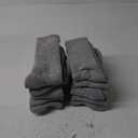 ONKE Cotton Full Cushion Crew Socks for Men Women Athletic Thick Warm Heavy Duty Steel Toe Work Boot Moisture Wicking Control, Size 10, Gray