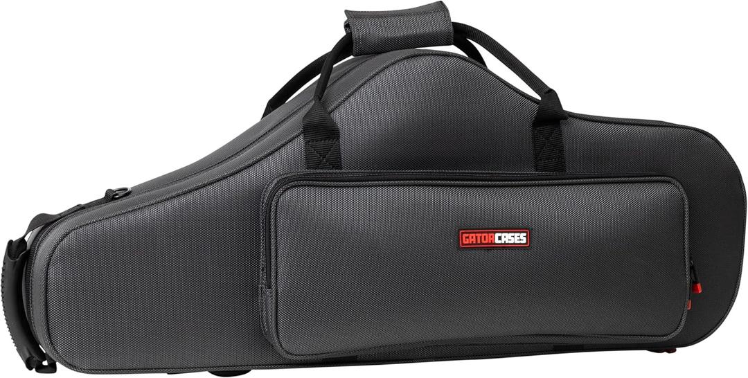 Gator Cases Adagio Series Shaped EPS Polyfoam Lightweight Case for Bb Tenor Sax; (GL-TENORSAX-S23)