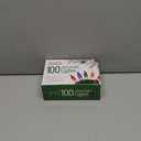 PREXTEX Christmas String Lights with Green Wire - 100 Count, 20 Ft Multicolored Christmas Tree Lights for Xmas Decorations Indoor and Outdoor - Incandescent String Light for Patios, Fences, Holidays