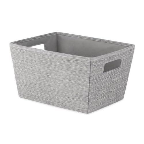 7.5 x 13 x 10 in. Shelf Tote Stackable Storage Bin Gray - Pack of 2