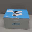 ANRAN 2K Solar Security Camera Wireless Outdoor, Forever Power with Built-in Solar Panel, WiFi Home Security Cameras, 2-Way Audio, PIR Detection, Color Night Vision, Works with Alexa, C3 2-Cam Pack