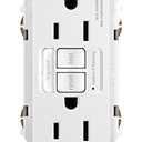 Legrand Radiant 1597NTLTRWCCD4 15 Amp Night Light GFCI Self Test Tamper-Resistant Decorator Duplex Outlet with Cool Touch LED, White (1 Count)