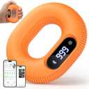 Grip Strength Trainer with Smart Bluetooth APP, Countable Hand Extension Exerciser for Muscle Building and Injury Recover, Portable Hand Exerciser at Office, School and Home Use, Silicone (41 LB)