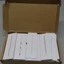 JINMURY White Wedding Table Numbers 1-15 with Stands, 5"x7" White Acrylic Table Numbers, Perfect for Wedding Reception, Party, Anniversary, Event (White Sign Black Font)