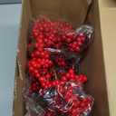 Syhood 2 Pcs Valentines Garland with Lights 12 ft Artificial Red Garland Lighted Two-Tone Valentines Berry Vine Strings Battery Operated for Valentine's Day Decors Wedding Indoor Home Table Mantle