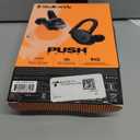 Skullcandy Push Active Wireless Earbuds, Bluetooth Headphones, Noise Isolating, 44 Hrs Battery, Secure-Fit Over-Ear Hanger, Sweat and Water Resistant, Microphone for iPhone Android - True Black/Orange