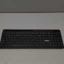 Wireless Keyboard and Mouse Combo, MARVO 2.4G Ergonomic Wireless Computer Keyboard with Phone Tablet Holder, Silent Mouse with 6 Button, Compatible with MacBook, Windows (Black)