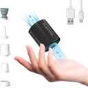 FLEXTAILGEAR Portable Air Pump - Tiny Pump 2, Electric Air Pump for Inflatables 2.8oz Battery Inflator Rechargeable Air Mattress Pump for Sleeping Pads, Pool Floats, Swimming Rings Black