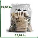 13-15 Gallon Trash Bag Clear 100 count